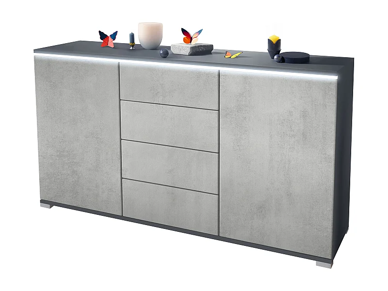 SIDEBOARD Faro Beton Oxid Optik
