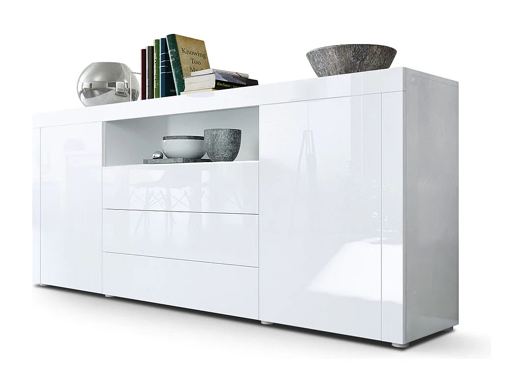 SIDEBOARD Santiago Weiß Hochglanz / Weiß Hochglanz