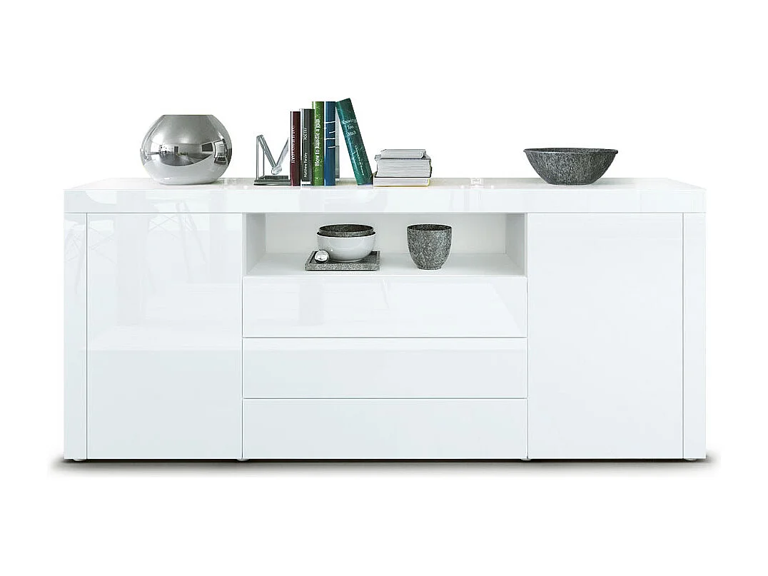 SIDEBOARD Santiago Weiß Hochglanz / Weiß Hochglanz