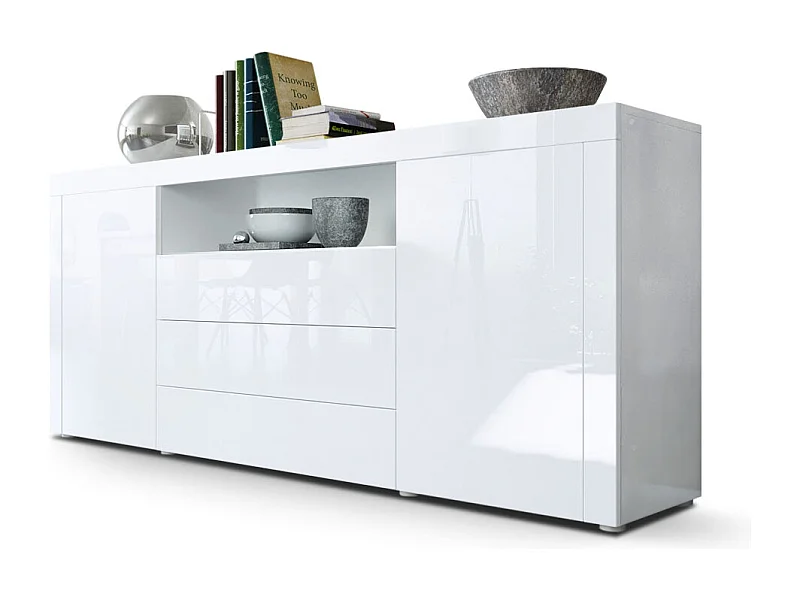SIDEBOARD Santiago Weiß Hochglanz / Weiß Hochglanz