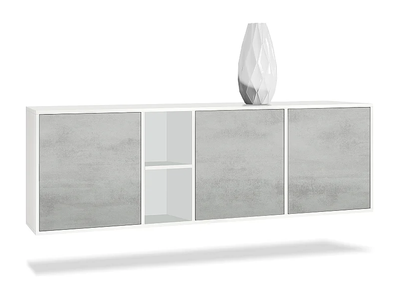 SIDEBOARD Cuba Türen in Beton Oxid Optik