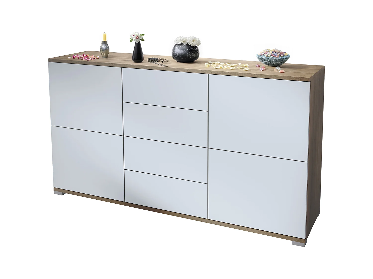 SIDEBOARD Rova Weiß matt