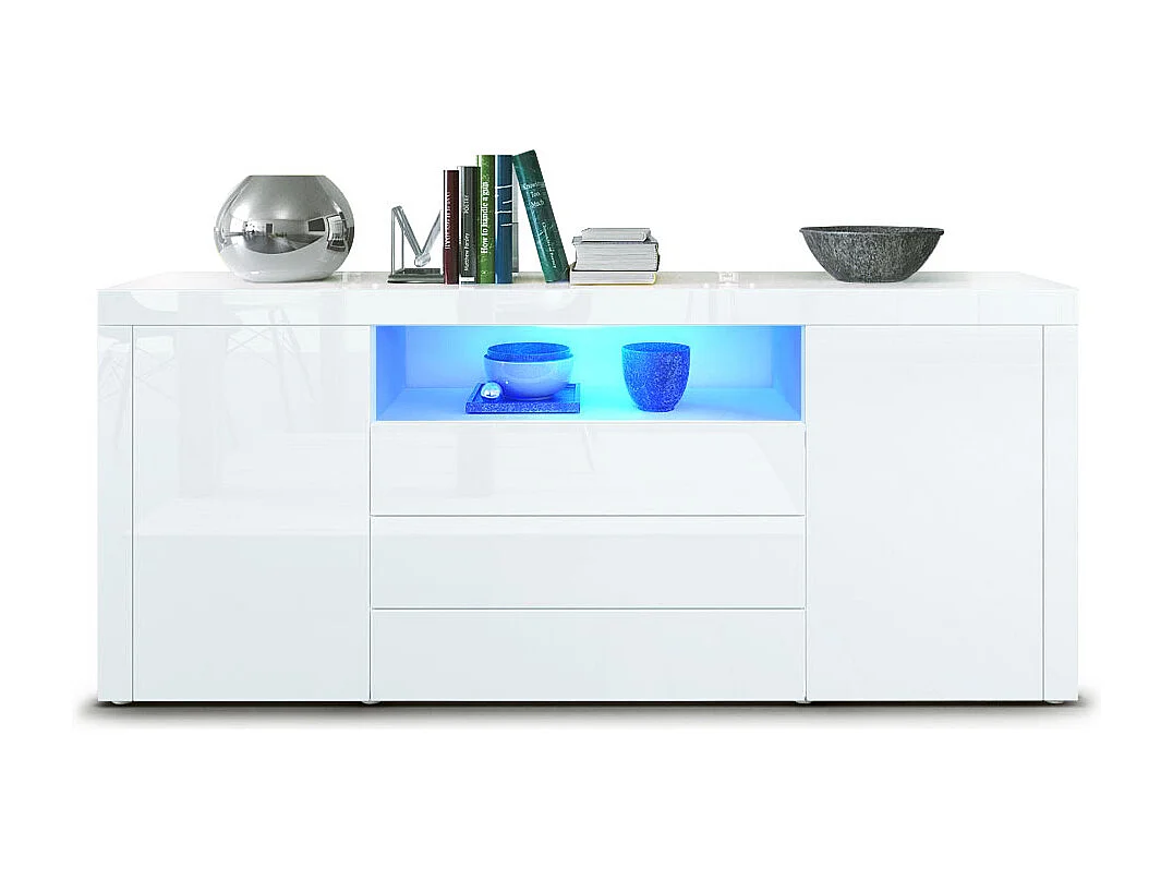 SIDEBOARD Santiago Weiß Hochglanz / Weiß Hochglanz