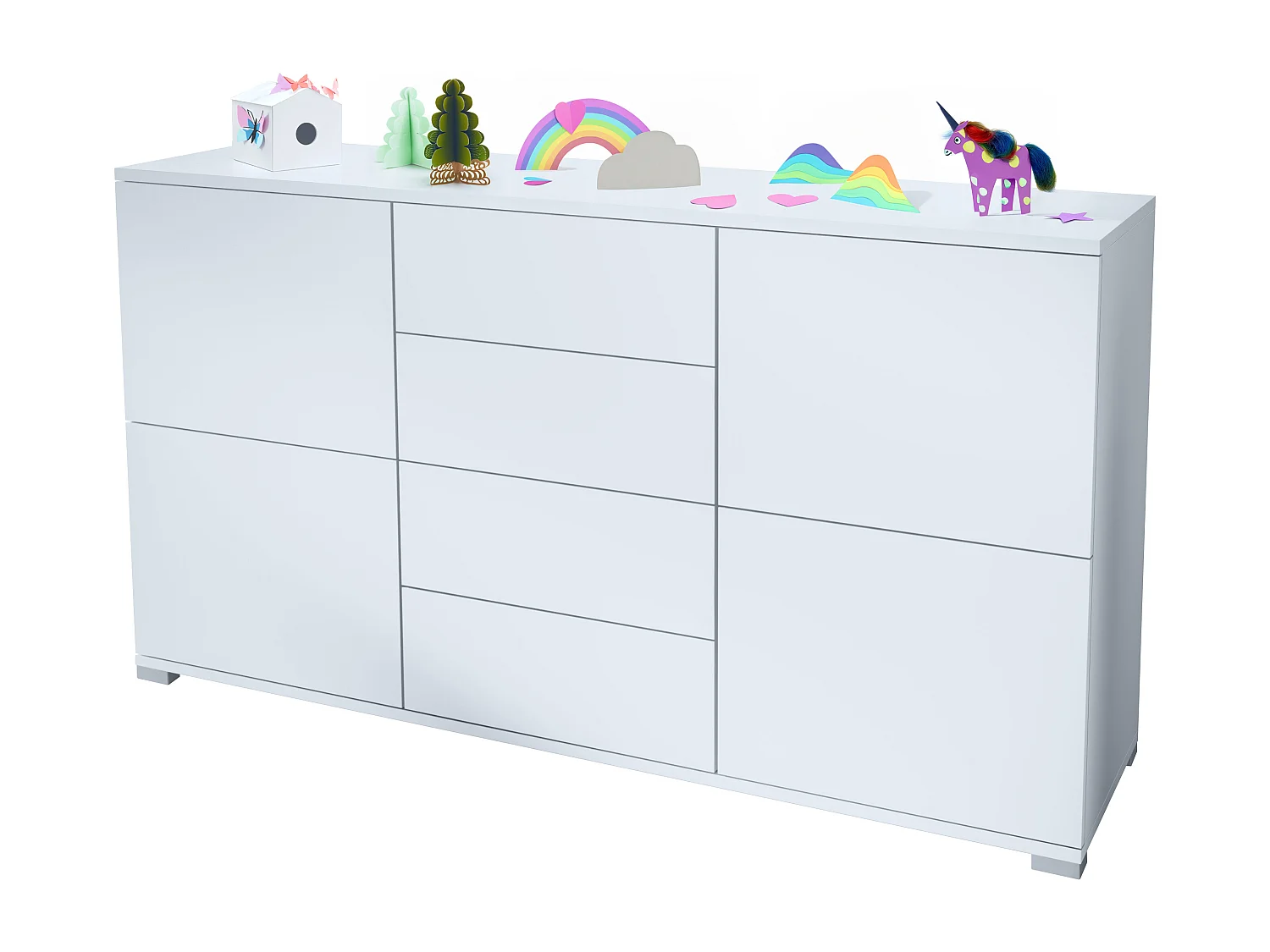 SIDEBOARD Rova Weiß matt