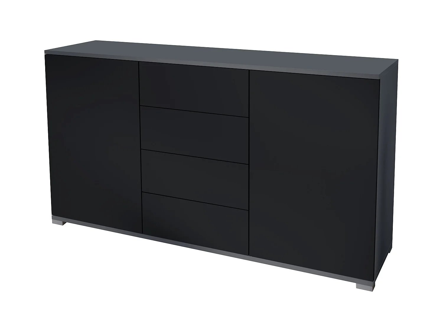 SIDEBOARD Santo Schwarz matt