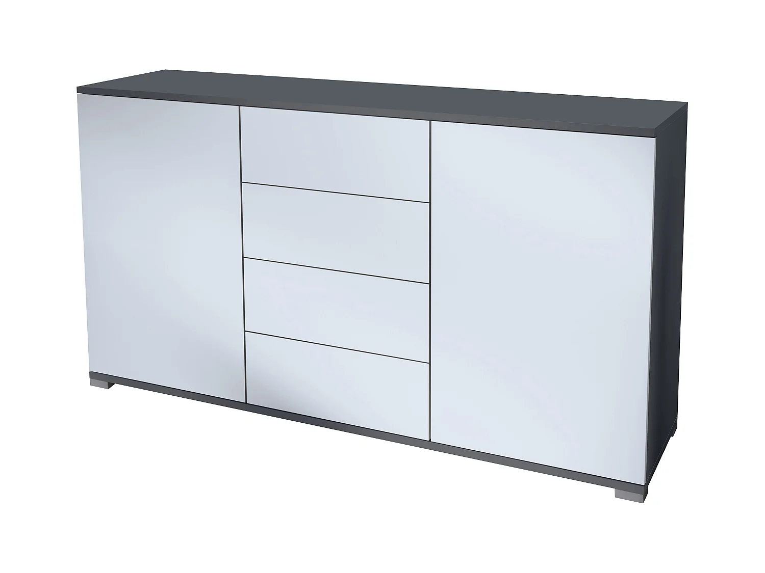 SIDEBOARD Santo Weiß matt
