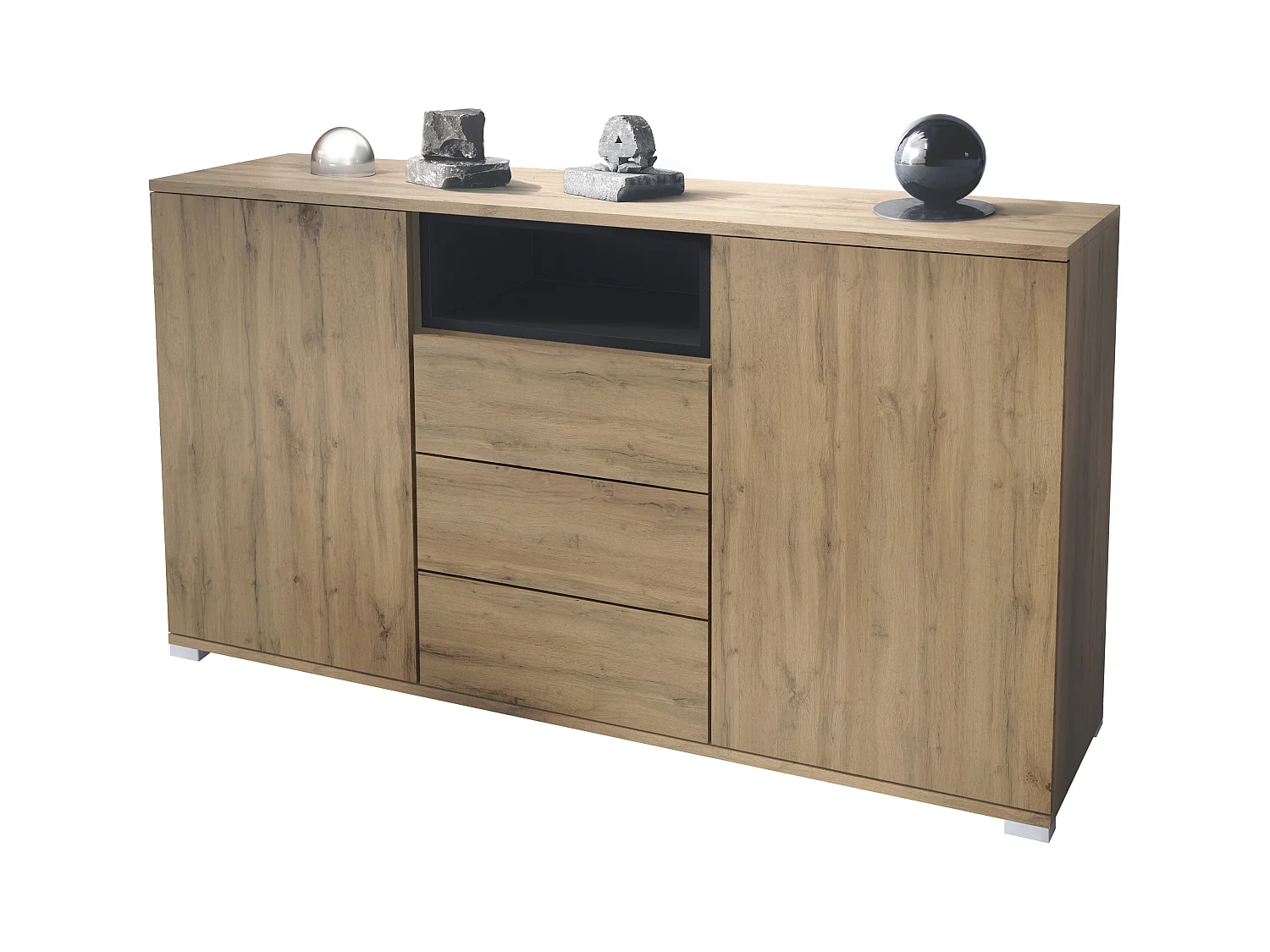 SIDEBOARD Skadu Schwarz matt