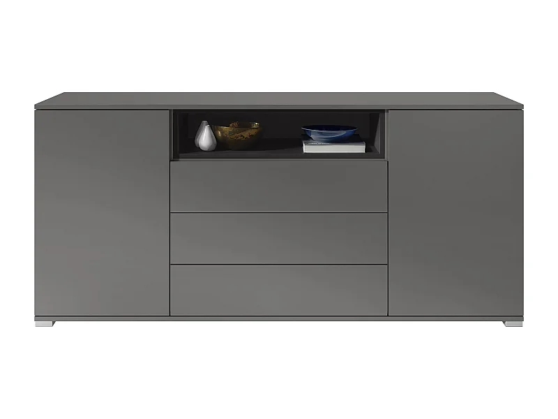 SIDEBOARD Skadu Schwarz matt