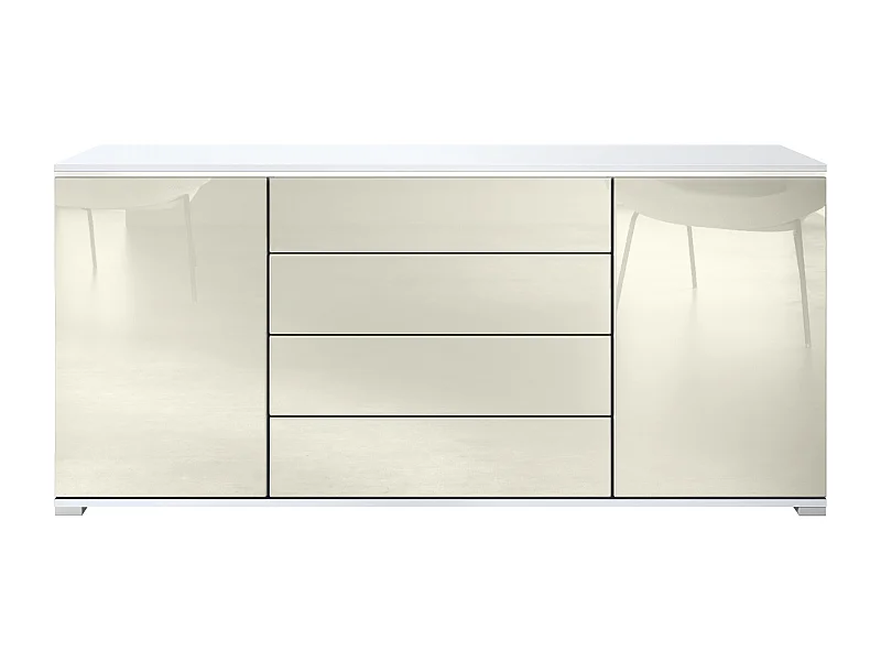 SIDEBOARD Faro Creme Hochglanz