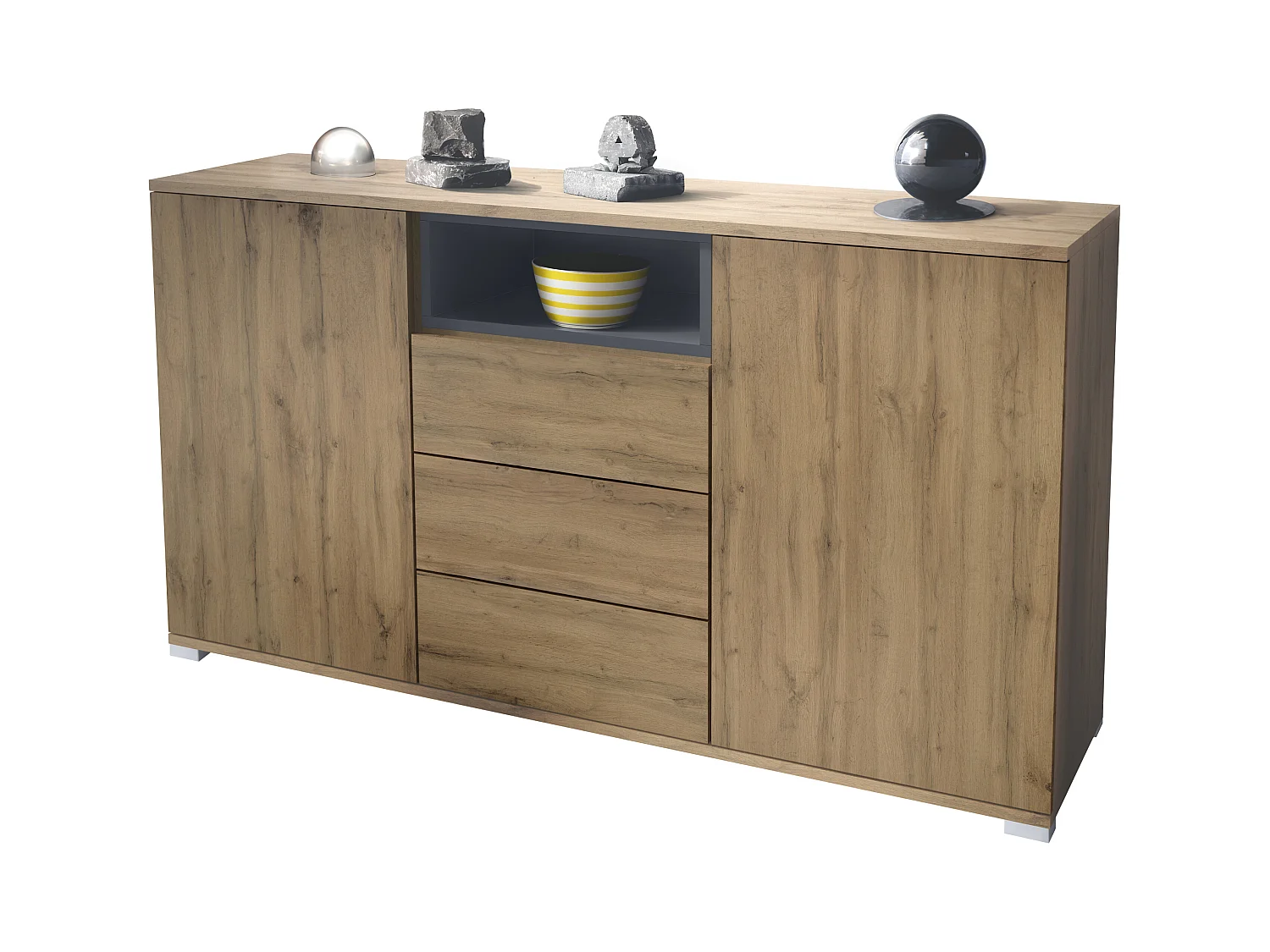 SIDEBOARD Skadu Anthrazit matt