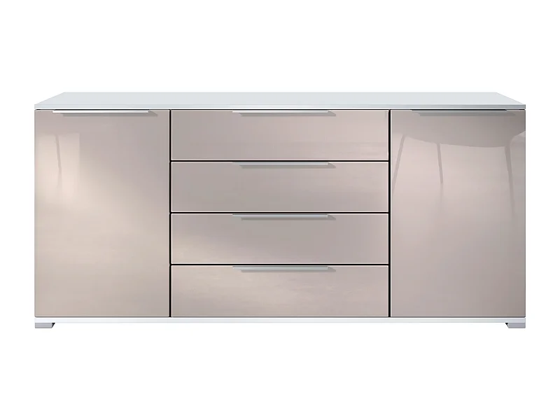 SIDEBOARD Linio Sandgrau Hochglanz