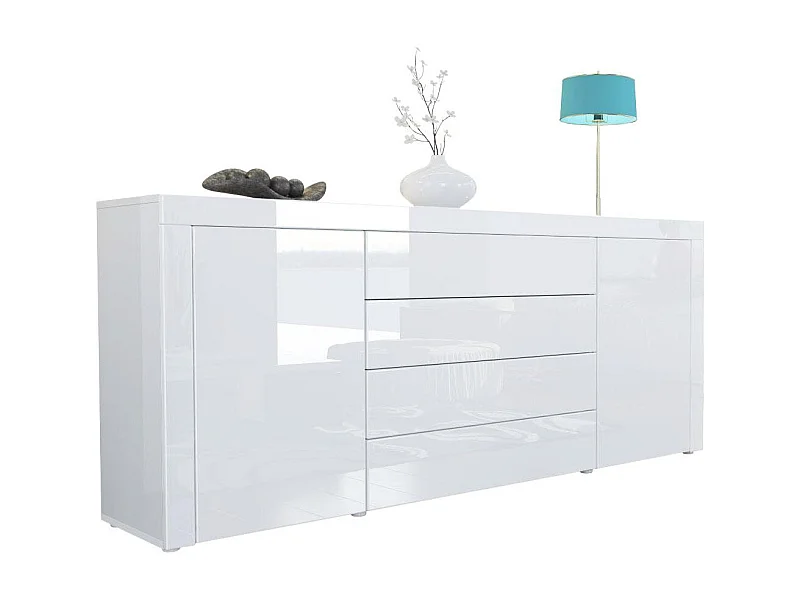 SIDEBOARD La Paz Weiß Hochglanz / Weiß Hochglanz