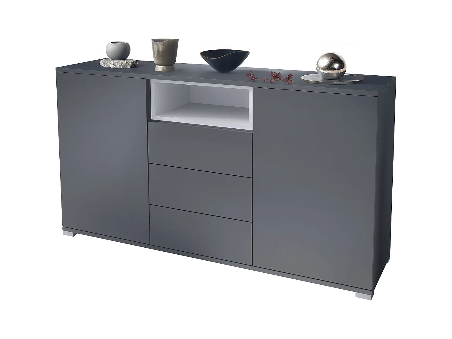 SIDEBOARD Skadu Weiß matt