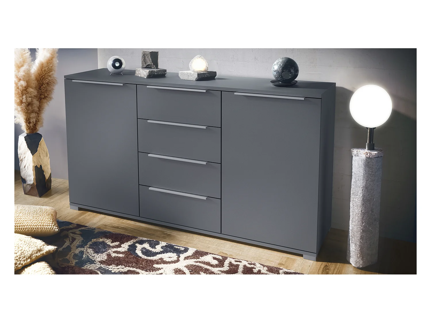 SIDEBOARD Linio Anthrazit matt