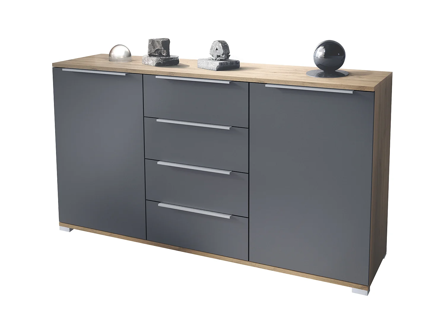 SIDEBOARD Linio Anthrazit matt