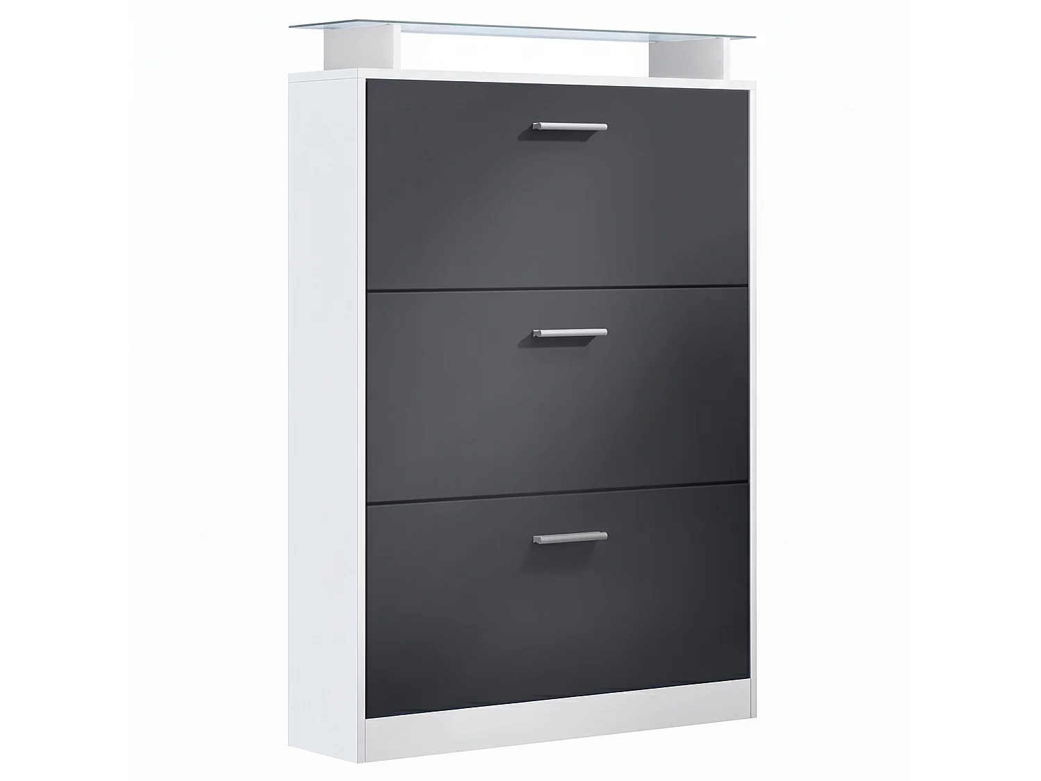 SCHUHSCHRANK Lavia Front in Schwarz mattt