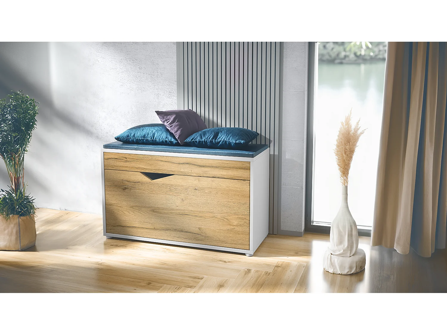 SCHUHSCHRANK Kolmio Eiche Natur