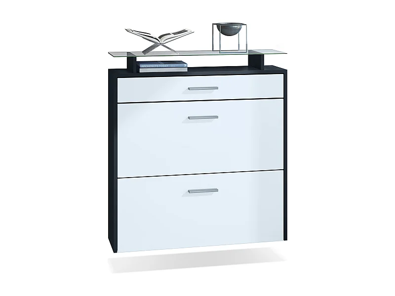 SCHUHSCHRANK Malea Front in Weiß matt