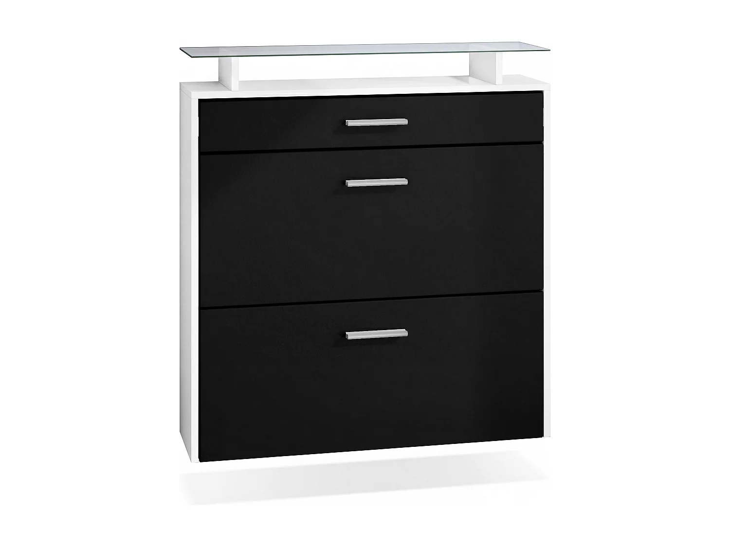 SCHUHSCHRANK Malea Front in Schwarz matt