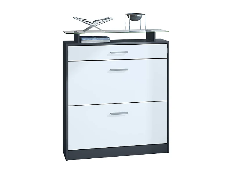 SCHUHSCHRANK Loret Fronten in Weiß matt