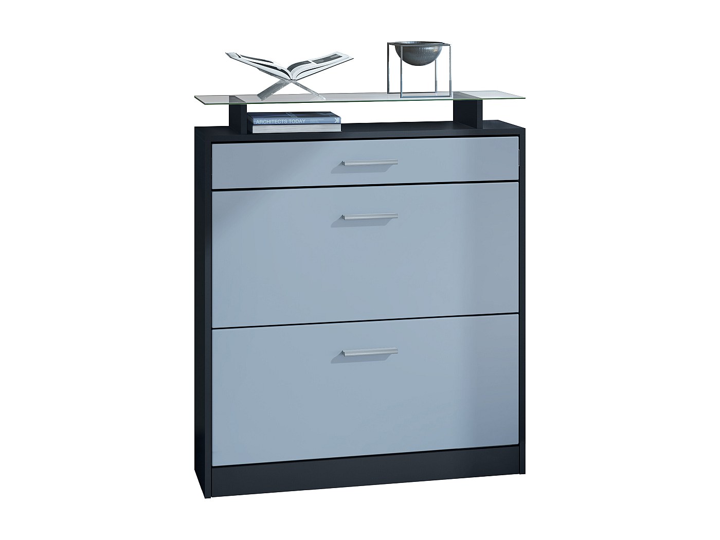 Organiseur De Chaussures OUUTMEE Gris - Armoire à Chaussures 12 Paires, Couvercle Transparent, Tissu Oxford, Pour Placard