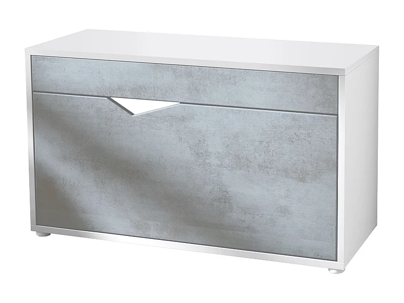 SCHUHSCHRANK Kolmio Beton Oxid Optik