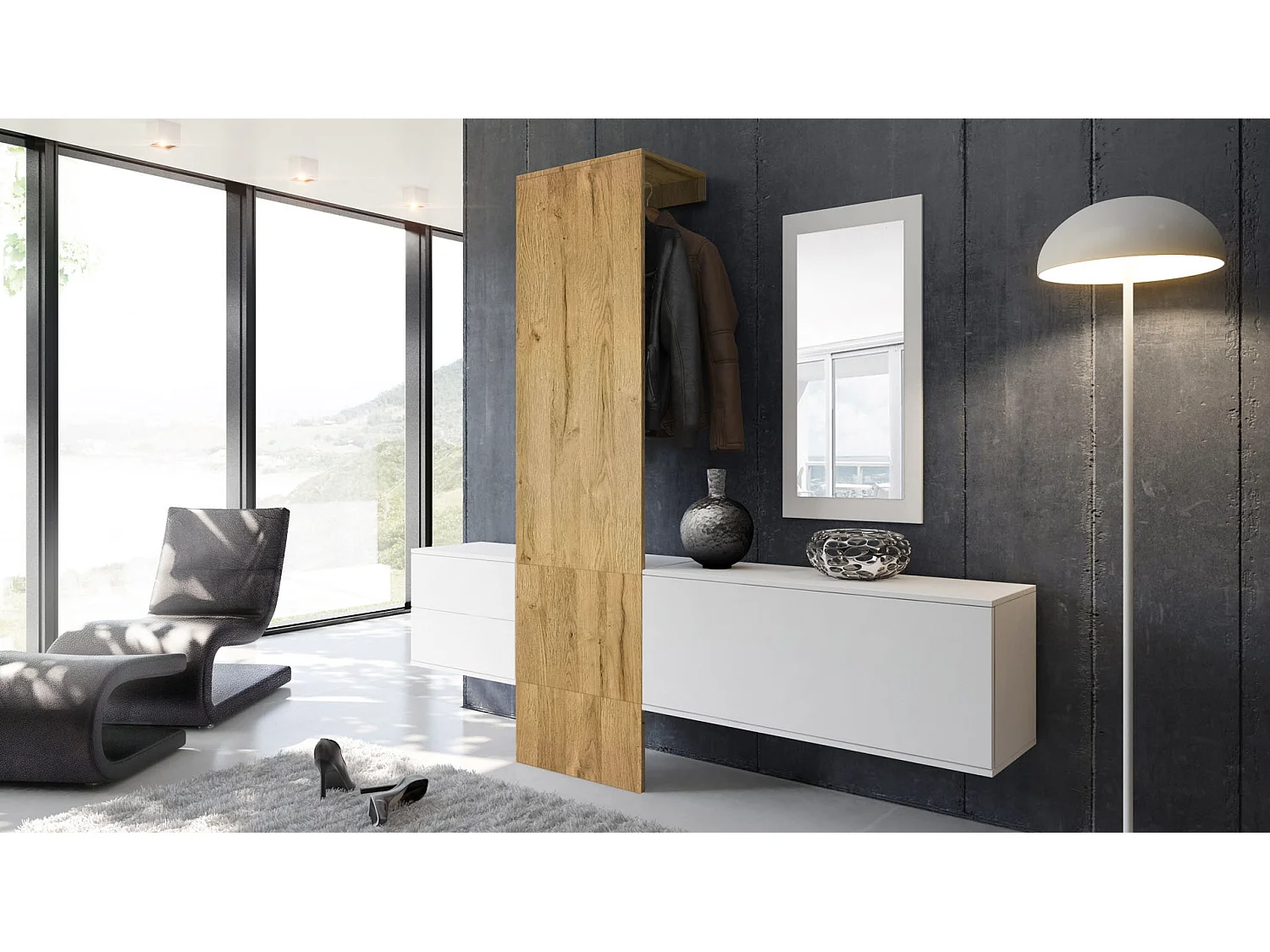 GARDEROBE Carlton Paneel in Eiche Nature