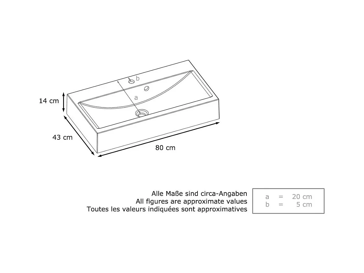 Ensemble de Meubles de Bains Beach, Corps en Blanc Mat/Façades en Blanc haute brillance avec Vasque à poser et Miroir LED