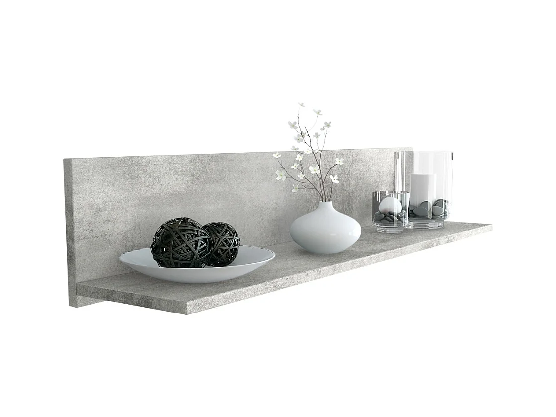 WANDREGAL Skadu Beton Oxid Optik
