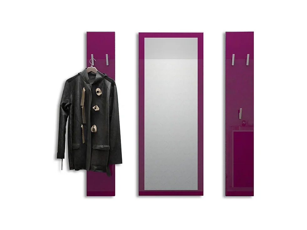 Ensemble de meubles d'entrée Spot en Mûre haute brillance