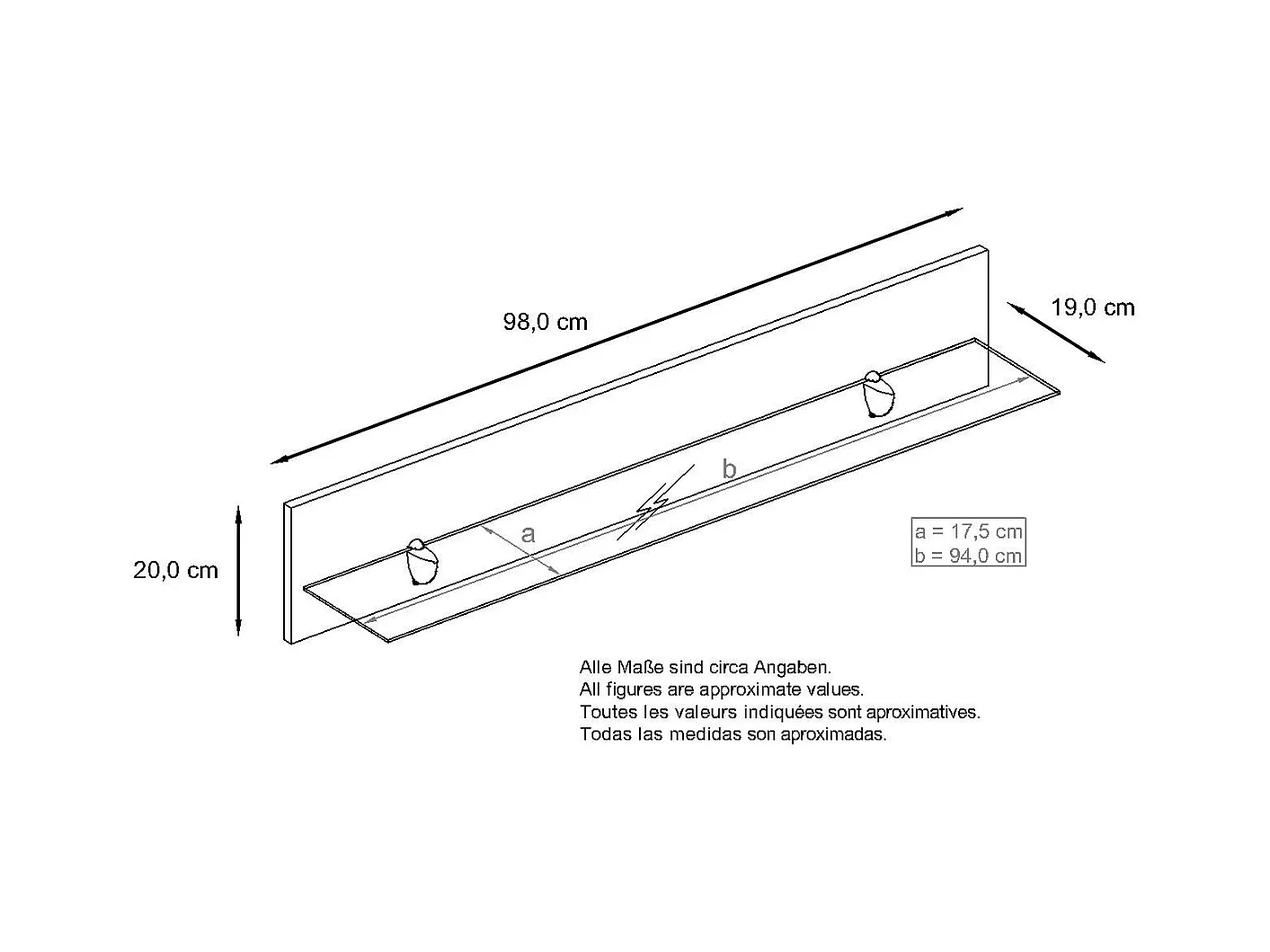 WANDREGAL Bari Creme Hochglanz