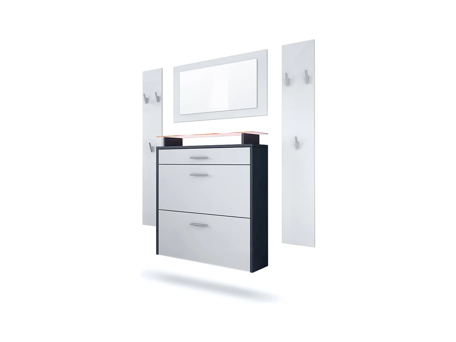 GARDEROBE Malea Fronten in Weiß matt