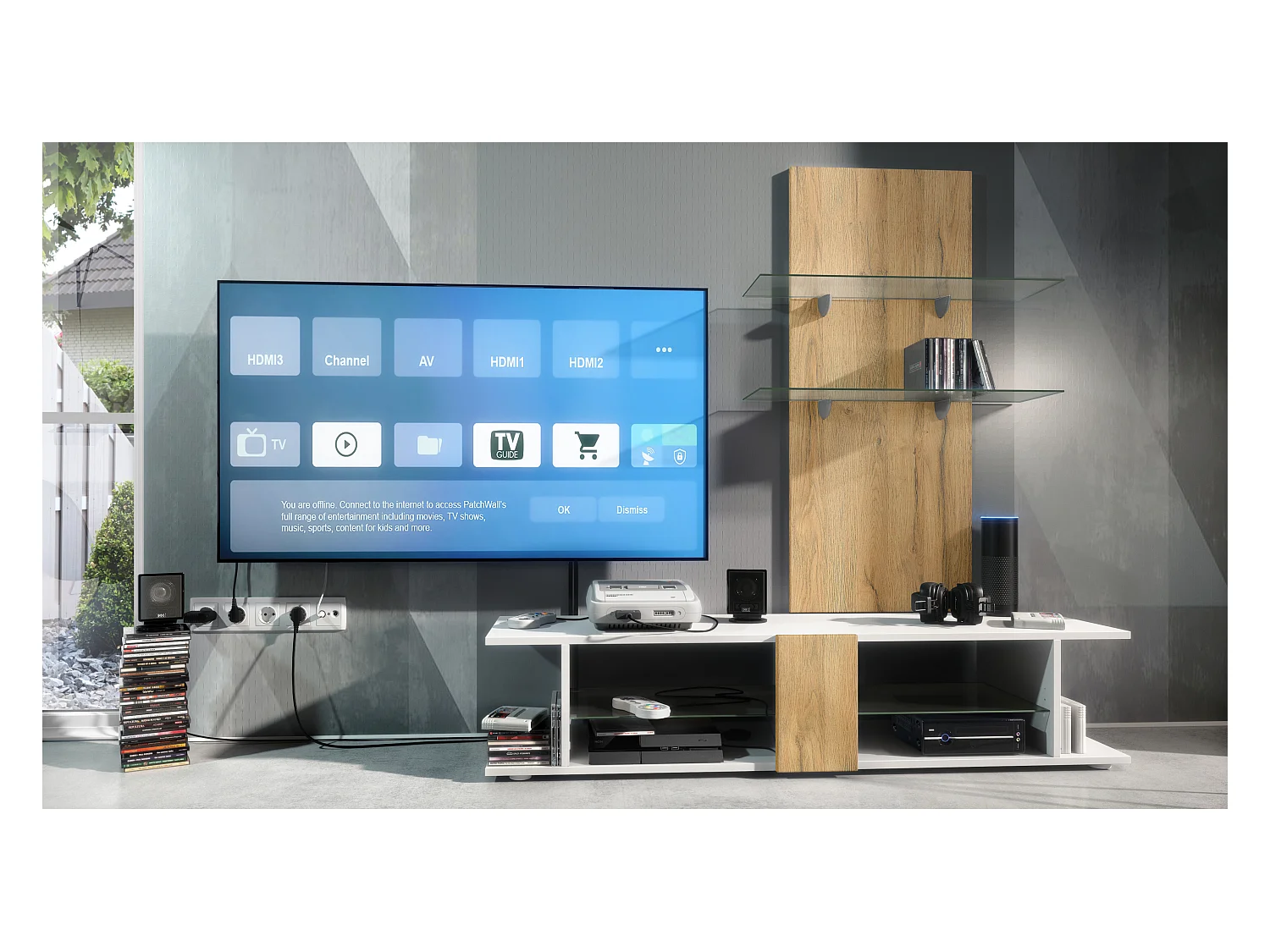 WANDREGAL Faro Eiche Natur