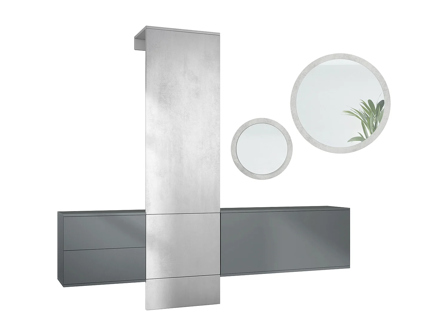 GARDEROBE DualVista Beton Oxid Optik