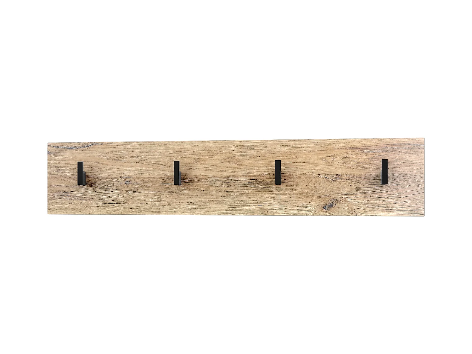 Wandgarderobe Garderobenleiste Garderobenpaneel Linea V2 in Eiche Natur