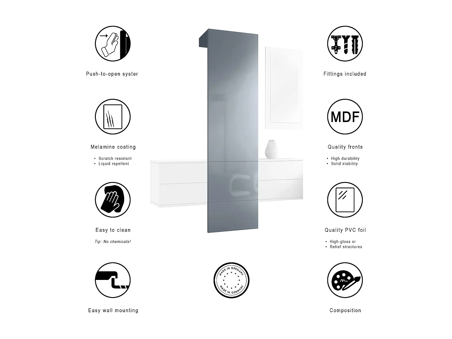 GARDEROBE Carlton Paneel in Eiche Nature