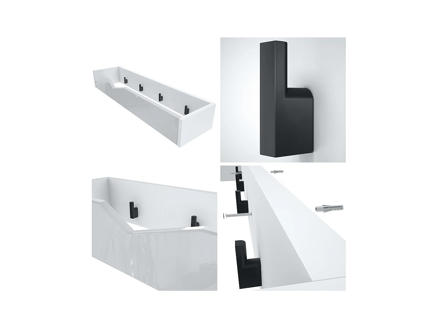 GARDEROBE Kolmio Fronten in Beton Oxid Optik