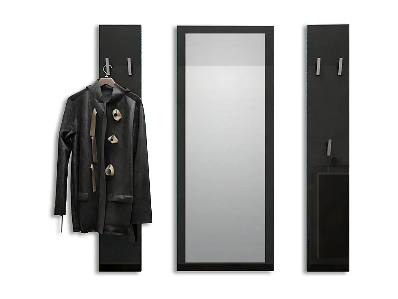 Ensemble de meubles d'entrée Spot en Noir haute brillance