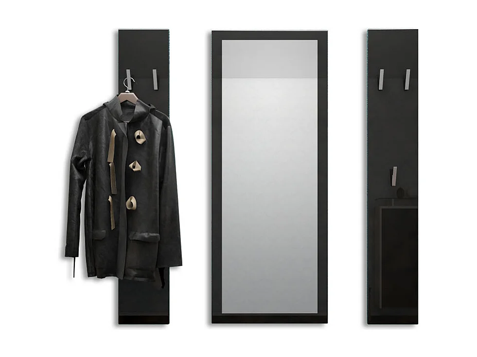 Ensemble de meubles d'entrée Spot en Noir haute brillance