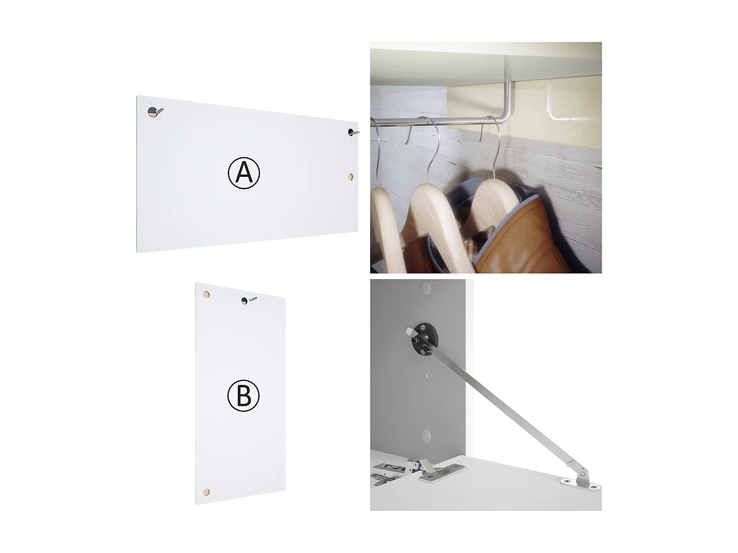 GARDEROBE Carlton Paneel in Beton Oxid Optik