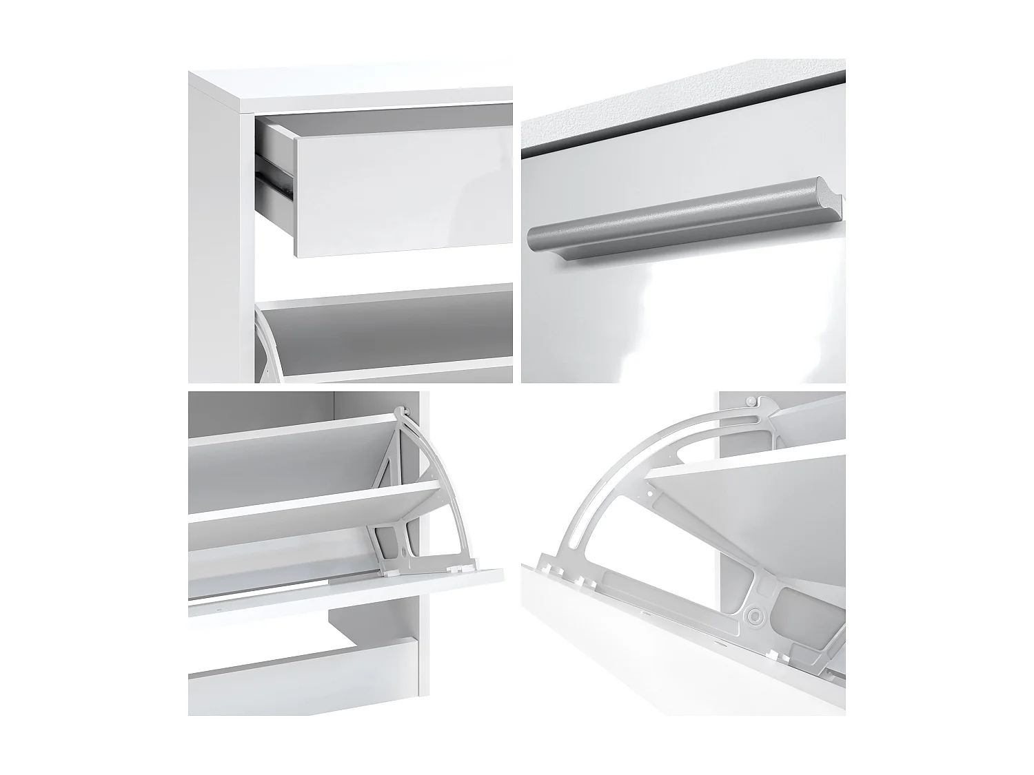 GARDEROBE Malea Front in Schwarz Hochglanz