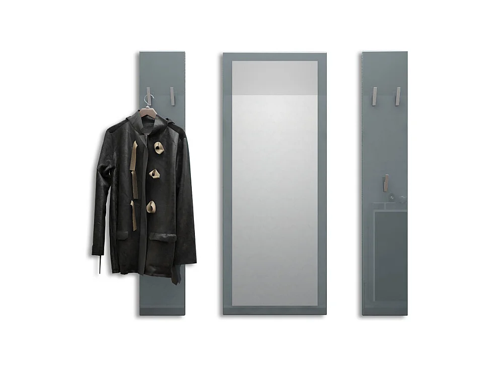 Ensemble de meubles d'entrée Spot en Gris haute brillance