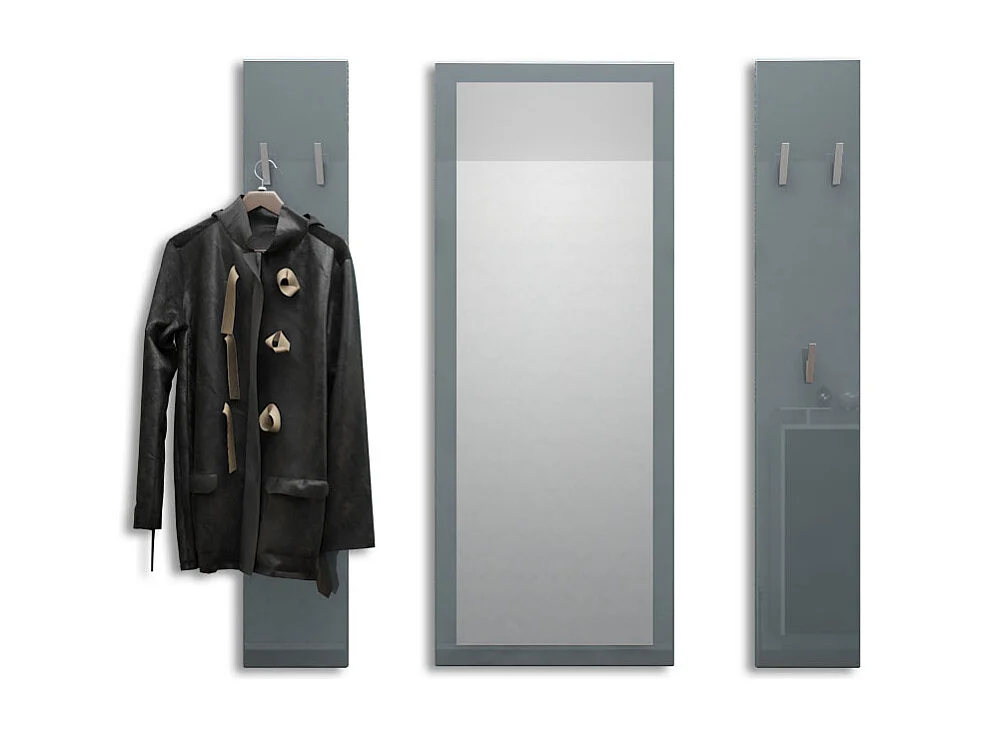 Ensemble de meubles d'entrée Spot en Gris haute brillance