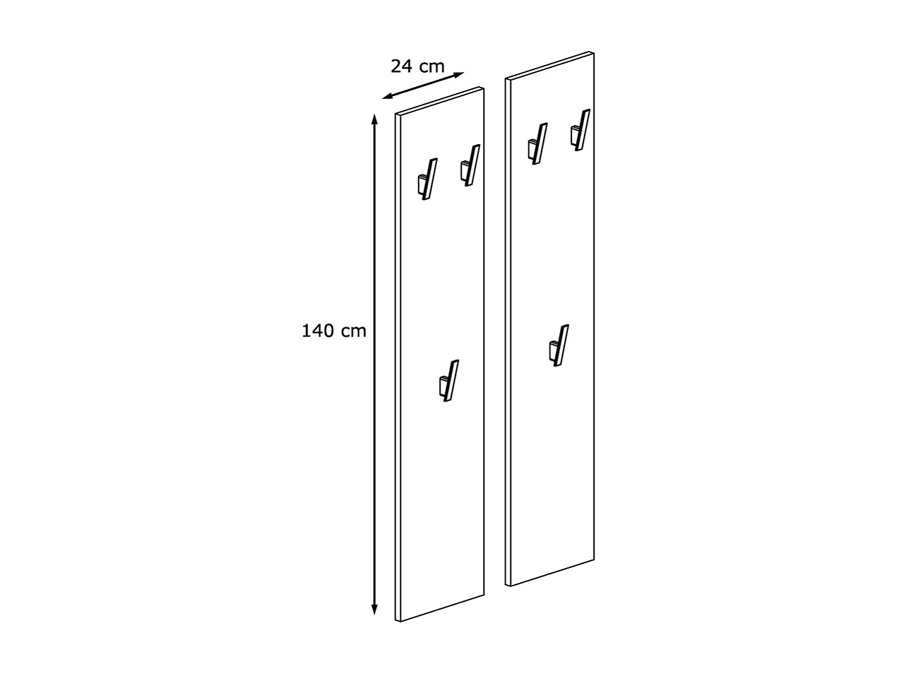 Ensemble de meubles d'entrée Spot en Gris haute brillance