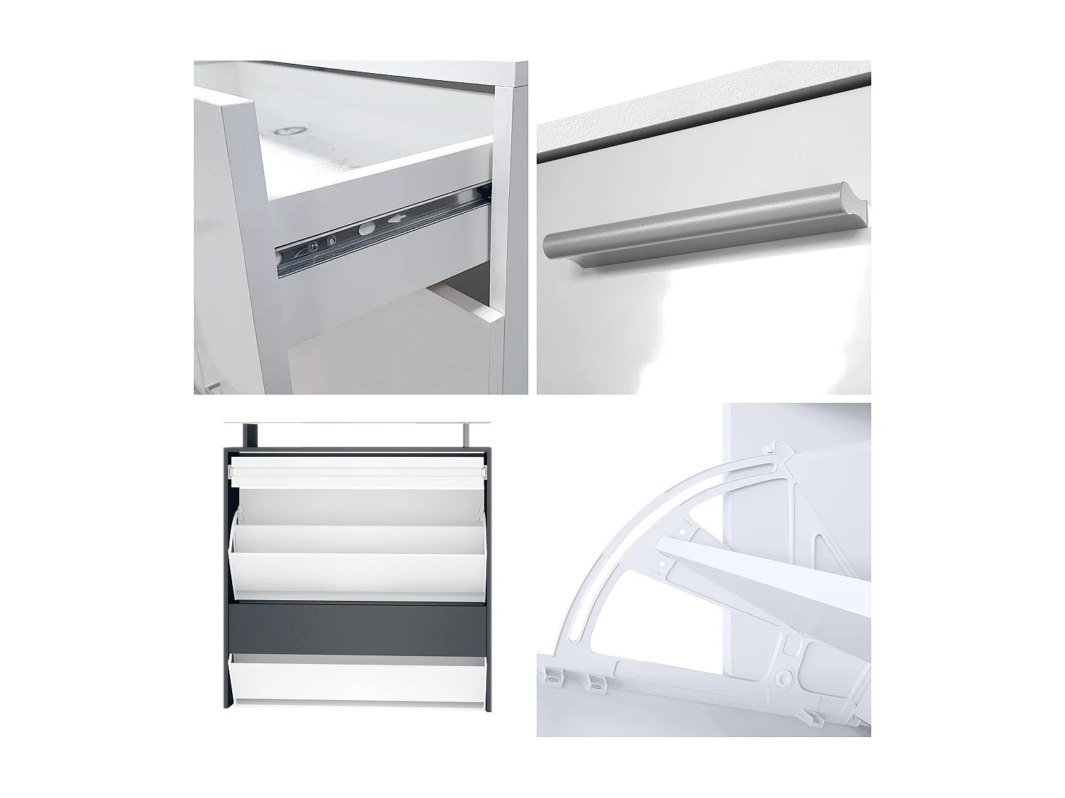 GARDEROBE Malea Front in Bordeaux Hochglanz