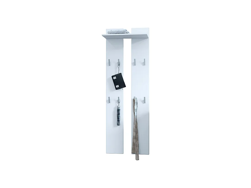 GARDEROBENPANEEL Wandpaneel Weiß matt