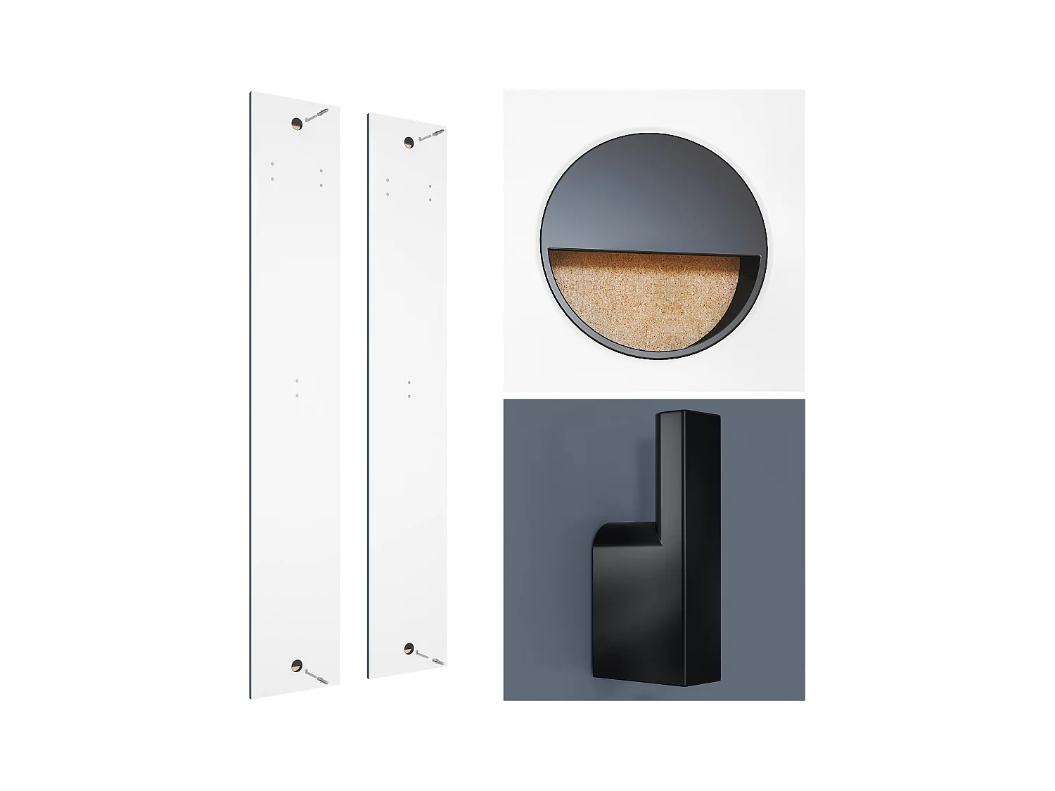 Panneau Mural Enigma 140, Fabriqué en Allemagne, Panneau de Vestiaire Composé de 2 Panneaux, Bleu royal (je 24 x 140 x 2 cm)