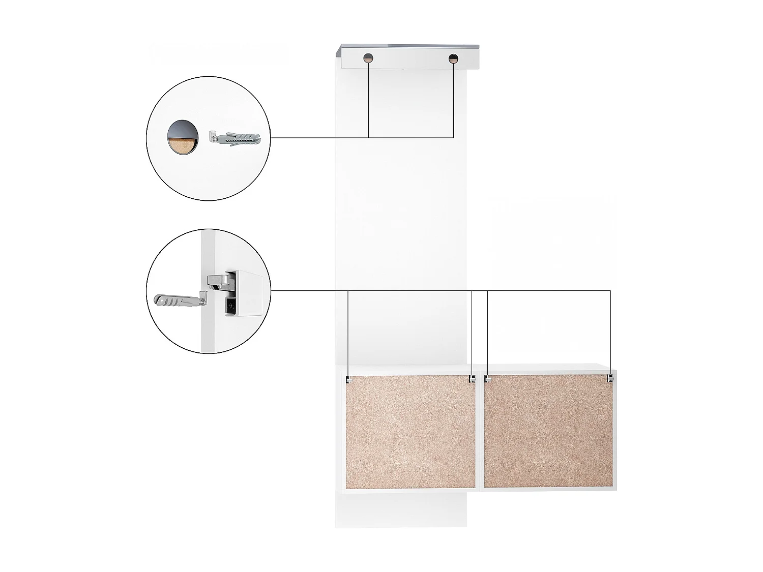 GARDEROBE Carlton Paneel in Eiche Nature