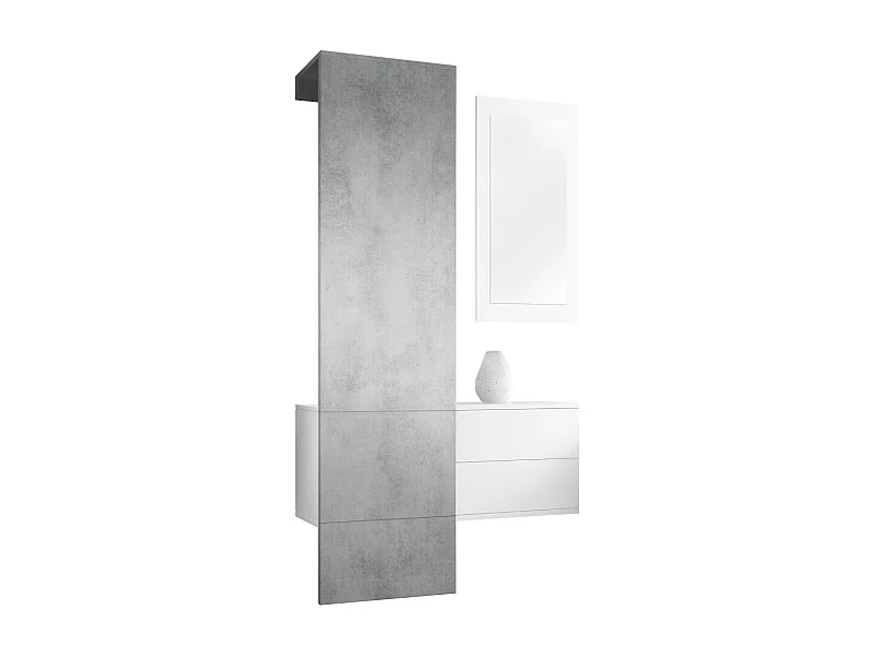 GARDEROBE Carlton Paneel in Beton Oxid Optik