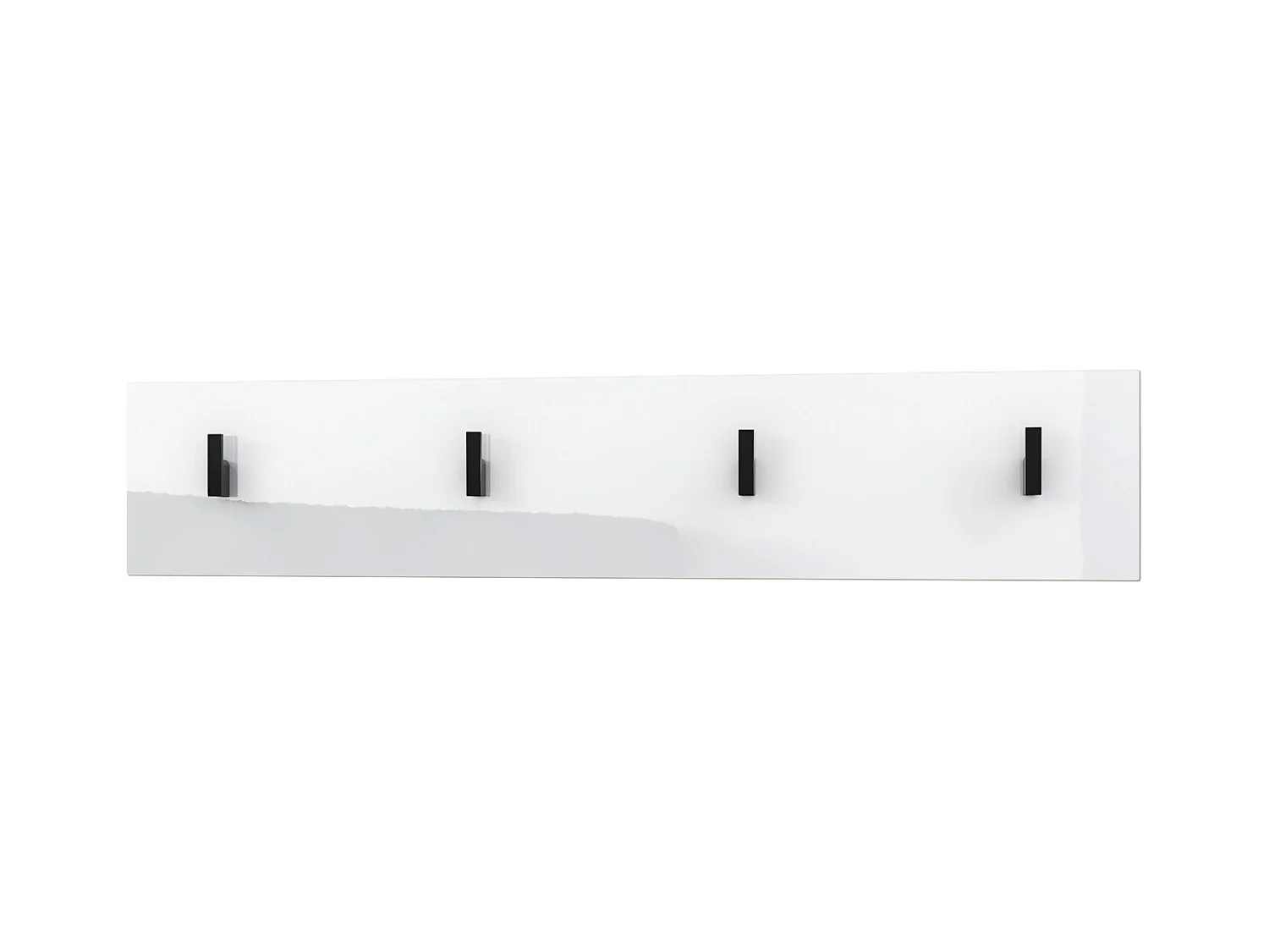 Wandgarderobe Garderobenleiste Garderobenpaneel Linea V2 in Weiß Hochglanz